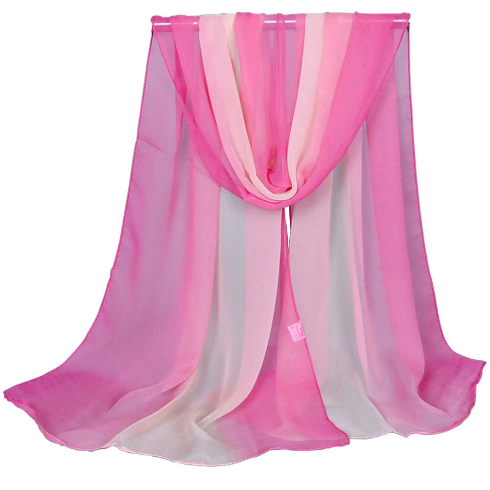 Women Soft Chiffon Lightweight Neck Scarf Head Hair Wrap