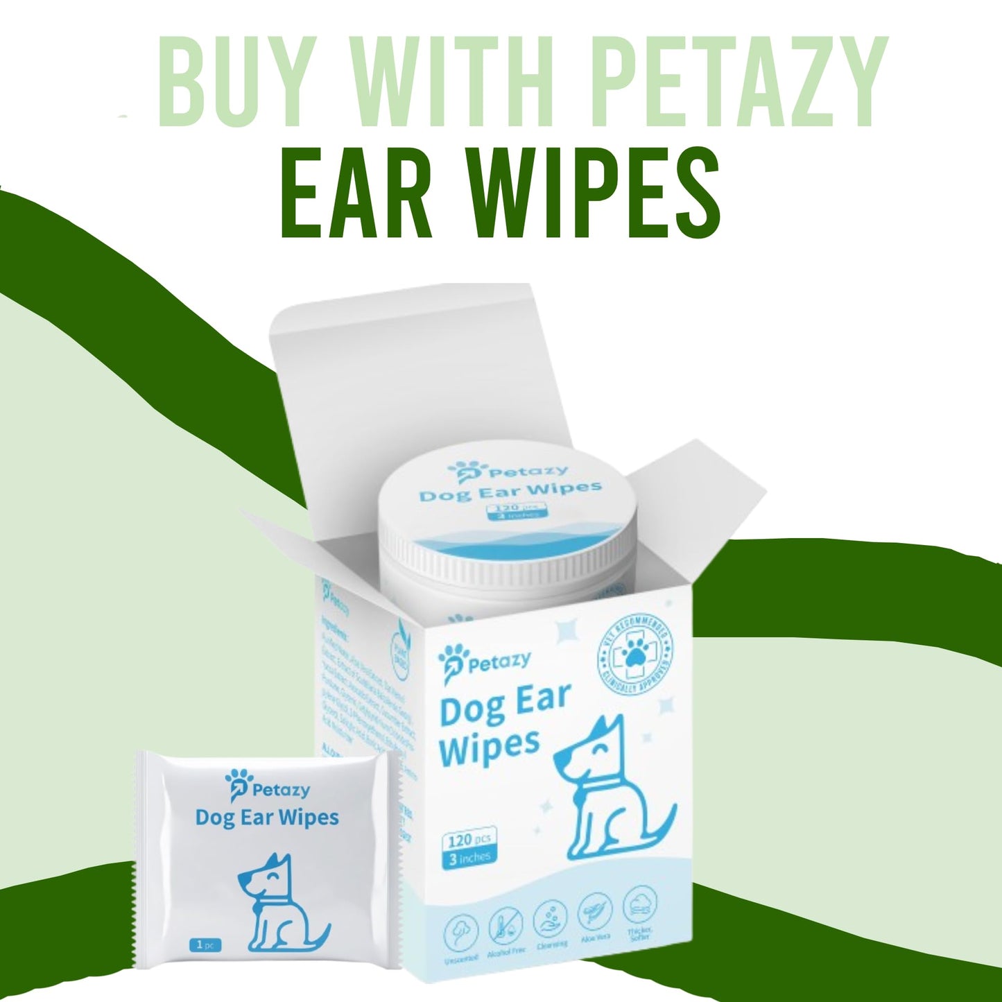 Petazy 400 Dog Wipes for Paws and Butt Ears Eyes | Organic Pet Wipes for Dogs | Lavender Scented Dog Wipes Cleaning Deodorizing | Extra Thick Paw Wipes for Dogs Cats Pets | Bonus Glove Wipes Included