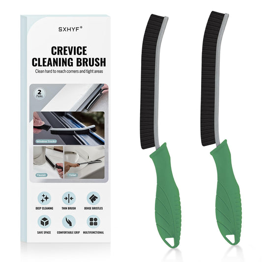 SXhyf Crevice Cleaning Brush - Grout Scrub Brush, House Cleaning Supplies, Gap Cleaning Tools, Home Essentials, Gifts for Women Men, Hard Bristle Crevice Cleaner Brush for Household Use, Bathroom