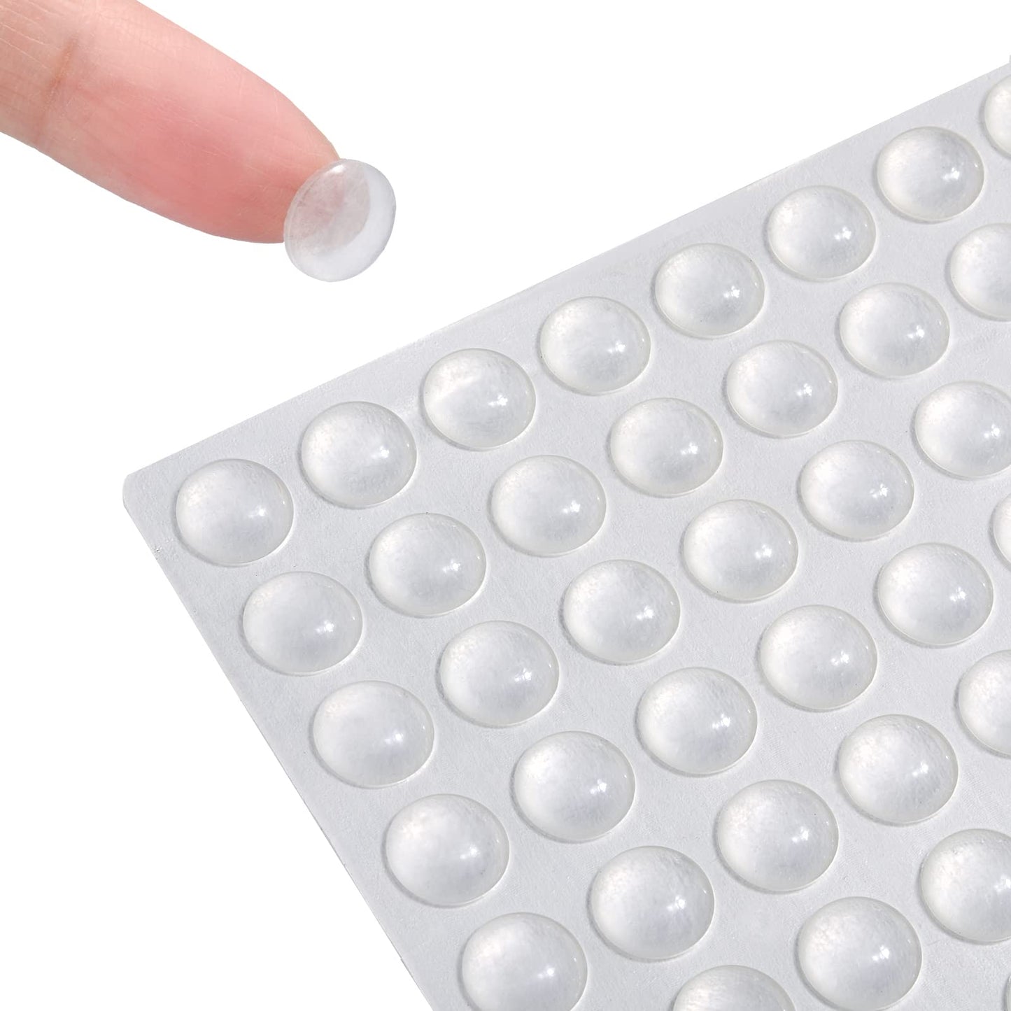 Cabinet Door Bumpers, 200 Pcs Self Adhesive Clear Cupboard Door Drawer Bumpers for Kitchen Cabinets Cutting Boards Picture Frames