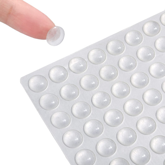 Cabinet Door Bumpers, 200 Pcs Self Adhesive Clear Cupboard Door Drawer Bumpers for Kitchen Cabinets Cutting Boards Picture Frames