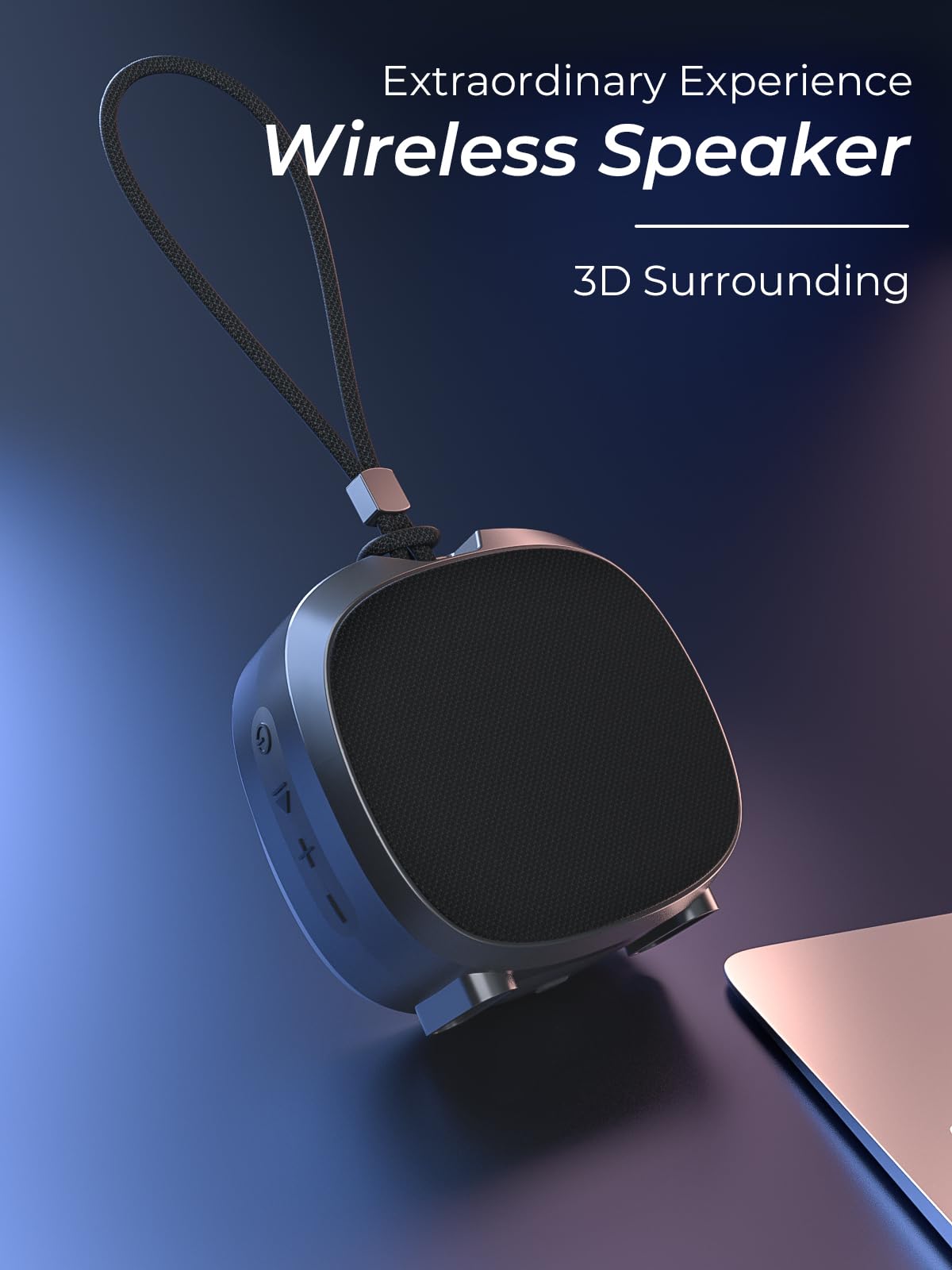 Bluetooth Speaker Portable Media Players Clear Loud Stereo Sound Deep Bass Wireless Speaker With Lights TWS IPX5 Waterproof Small Speakers Long Playtime for Home/Party/Outdoor/Beach Electronic Gadgets