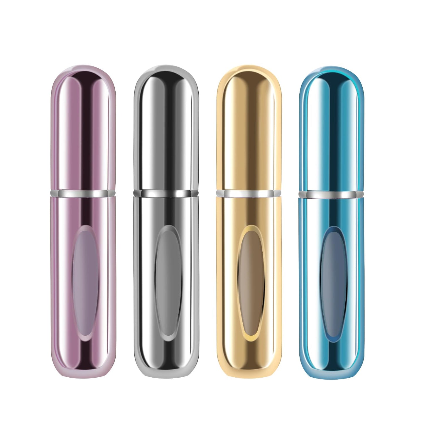 Yamadura Mini Refillable Perfume Portable Atomizer Bottle Refillable Perfume Spray, Refill Pump Case for Traveling and Outgoing (5ml, 4 Pack) 4