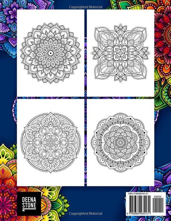 100 Mandalas: A Mandala Coloring Book for Adults with Beautiful Mandala Designs for Stress Relief, Relaxation, and Creativity