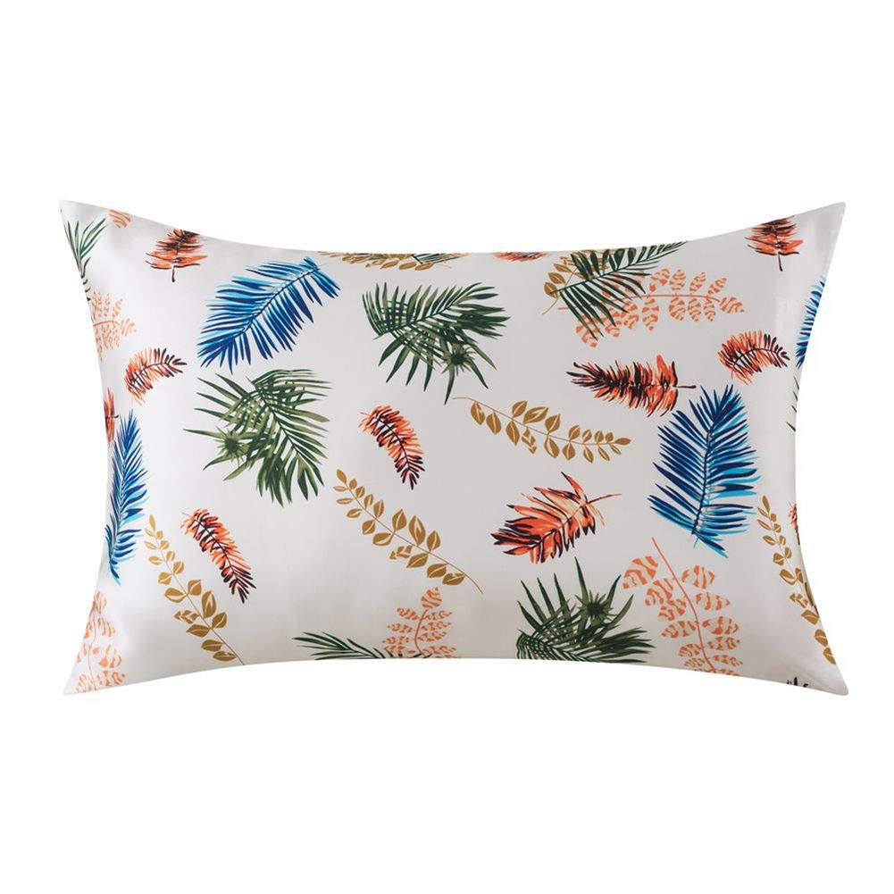SLPBABY Silk Pillowcase for Hair and Skin with Hidden Zipper Print (Standard(20''x26''), Pattern30)