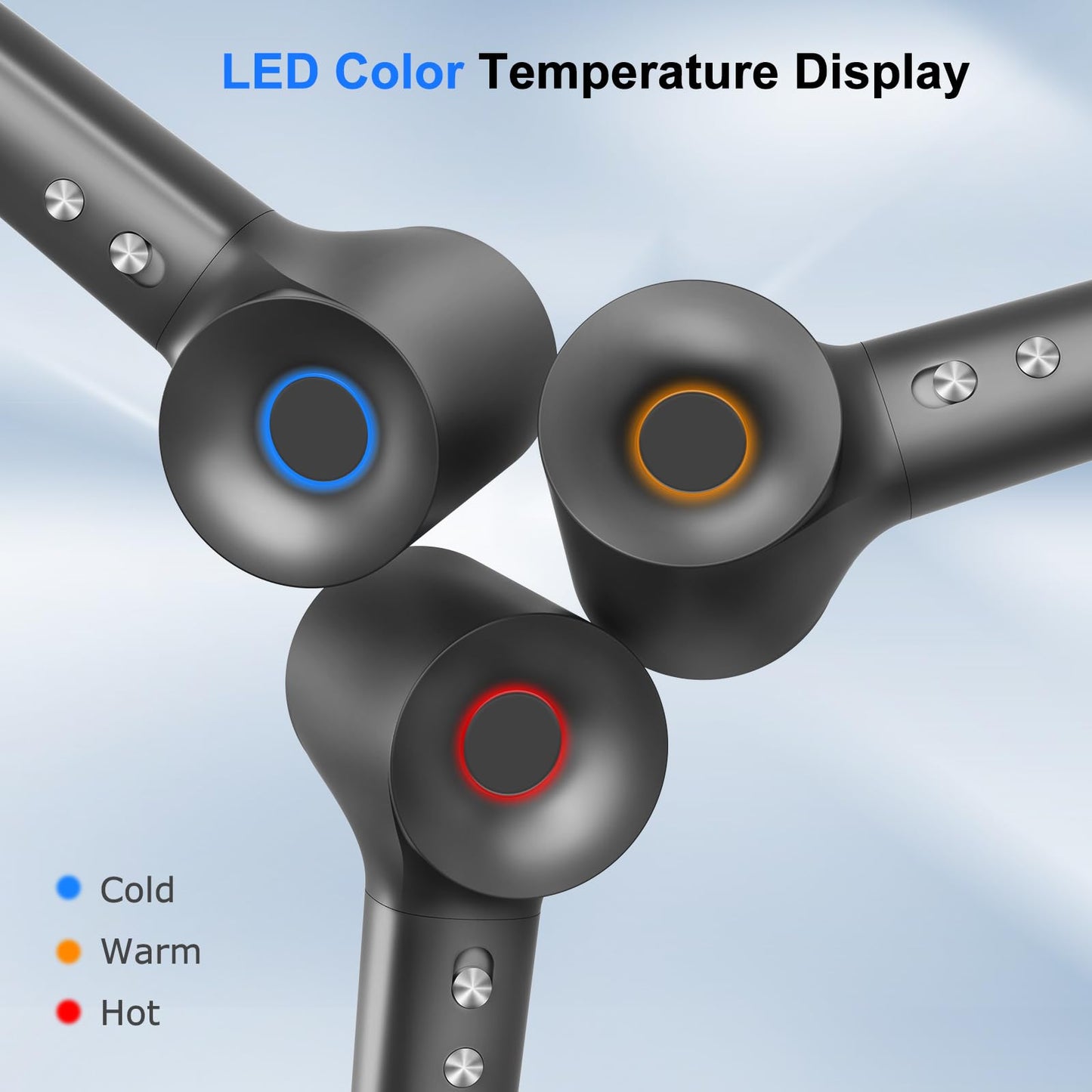 Hair Dryer, Ionic Blow Dryer, 1500W High-Speed Hairdryer with 110000 RPM Brushless Motor for Fast Drying Low Noise, 4 Temps & 2 Speeds with Magnetic Nozzle