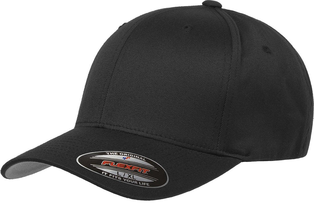 Flexfit Men's Athletic Baseball Fitted Cap, Black, Small-Medium