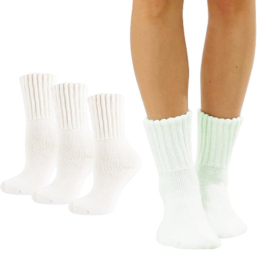 Marchare Women Wool Socks Boot Socks Winter Thick Warm Sock Cozy Crew For Women Ivory