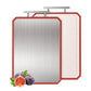 2 in 1 Stainless Steel Cutting Board with Handle Chopping Large Big Small Metal Carving Kitchen Meat Butcher Block not Titanium Wood Bamboo Glass Marble Stone Rubber Plastic Silicone Acrylic Teak Sink