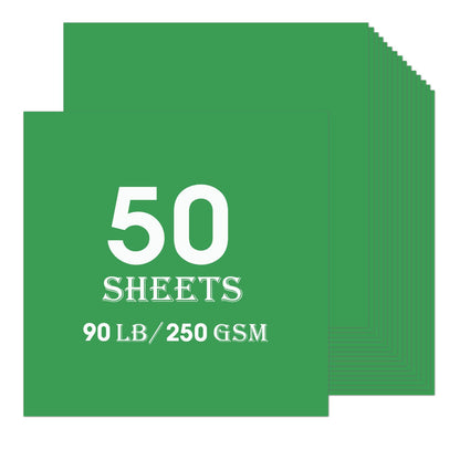 Sage Green Cardstock 50 sheets, 12” x 12” Cardstock Paper Bulk Construction Paper,230GSM Card Stock Printer Paper Scrapbooking Supplies for Diy Crafts Cricut Card Making