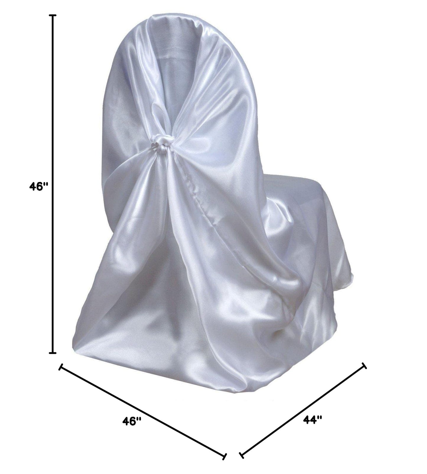 Efavormart Beige Chair Covers for Party 1 PCS Satin Self Tie Universal Banquet Wedding Folding Chair Cover for Dining Chairs Washable Slipcovers for Outdoors Events