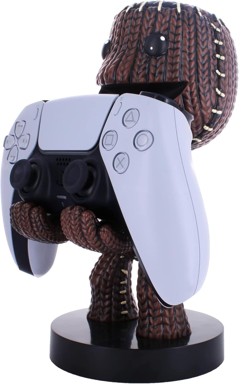 Exquisite Gaming: Sackboy: A Big Adventure - Sackboy - Original Mobile Phone & Gaming Controller Holder, Device Stand, Cable Guys, Sony Licensed Figure