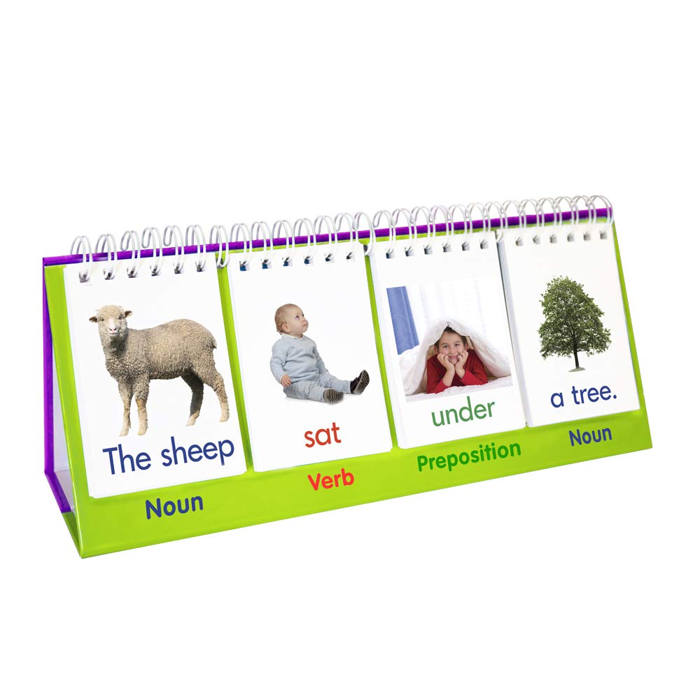 Junior Learning Sentence Flips Double-Sided Flip Stand, Ages 4-6, Vocabulary & Grammar, K-1