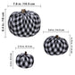 Package of 3 Assorted Burlap Pumpkins Fabric Pumpkins Buffalo Plaid Pumpkins Gingham Fabric Pumpkins Fall Thanksgiving Halloween Seasonal Holiday Farmhouse Tabletop Decoration