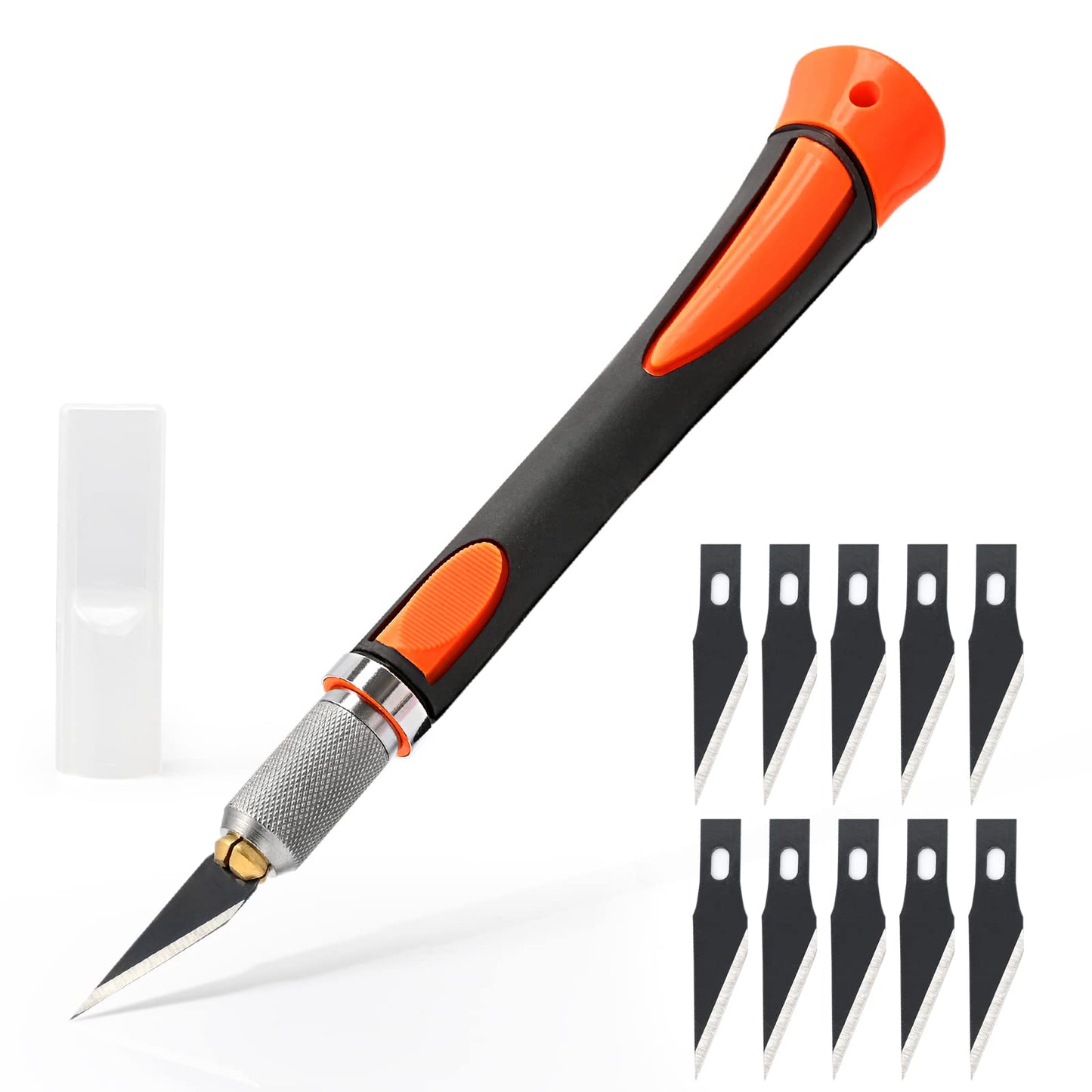 EHDIS Precision Hobby Knife Set Utility Craft Knife Kit with 10PCS Blades for Art, Working-Stencil, Scoring, Scrapbooking, Architecture Modeling, Crafting, Precision Knife (Purple)