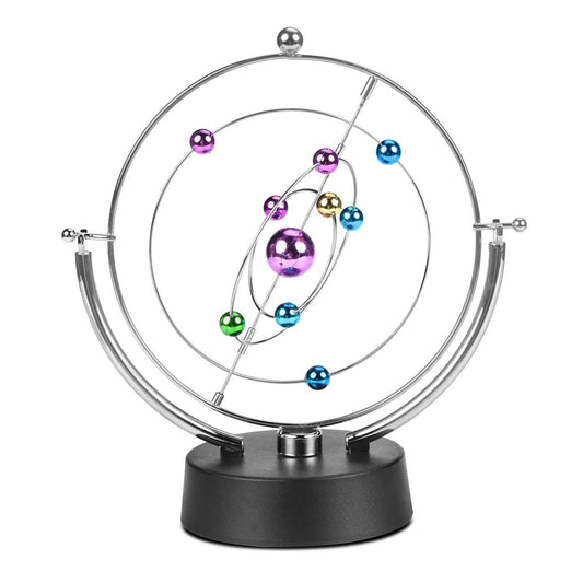 MarsGeek Solar System Planet Electronic Perpetual Motion Swing Balance Balls Office Desk Ornament Home Decoration Gift