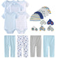 Kiddiezoom Unisex Baby Layette Essentials Giftset Clothing Set 19-Piece For Newborn Baby