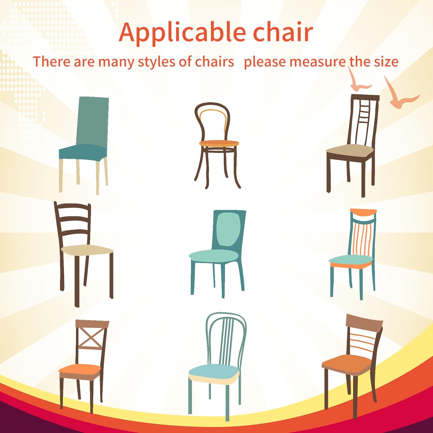 Newwiee Burlap Stretch Chair Sashes Linen Spandex Chair Bands Ties Dining for Wedding Dining Banquet Event Party Favor Ceremony Decoration(48 Pieces)