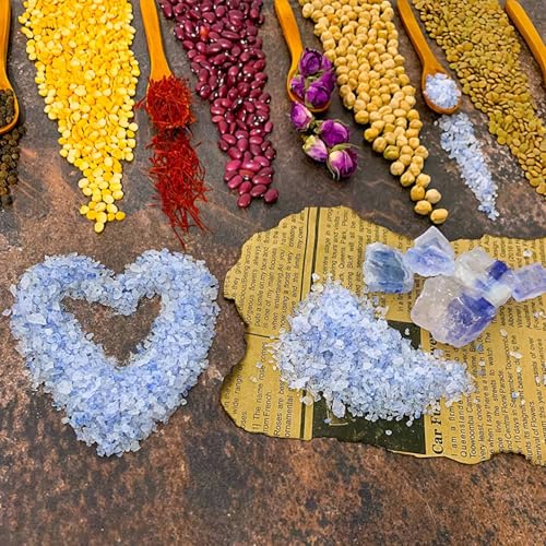 Ancient Blue Salt – Rare Mineral Treasure | High Potassium, Low Sodium, Pure & Unprocessed | Gourmet-Grade by Richure 100g (3.52 oz)