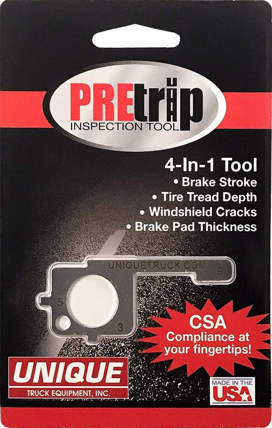 Unique Truck Equipment Pre-Trip Inspection Tool - 4-in-1 Inspection Tool for Drivers and Mechanics