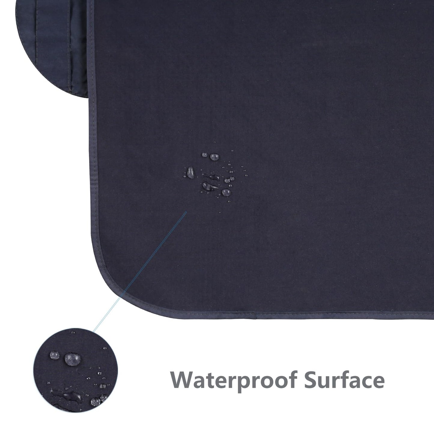 WOMUMON Extra Large Booster Chair Cover, Dining Chair Seat Protector Cover for Booster Seat, Non-Slip Backing, Waterproof, Oil-Proof and Stain-Proof, Easy to Wipe Clean