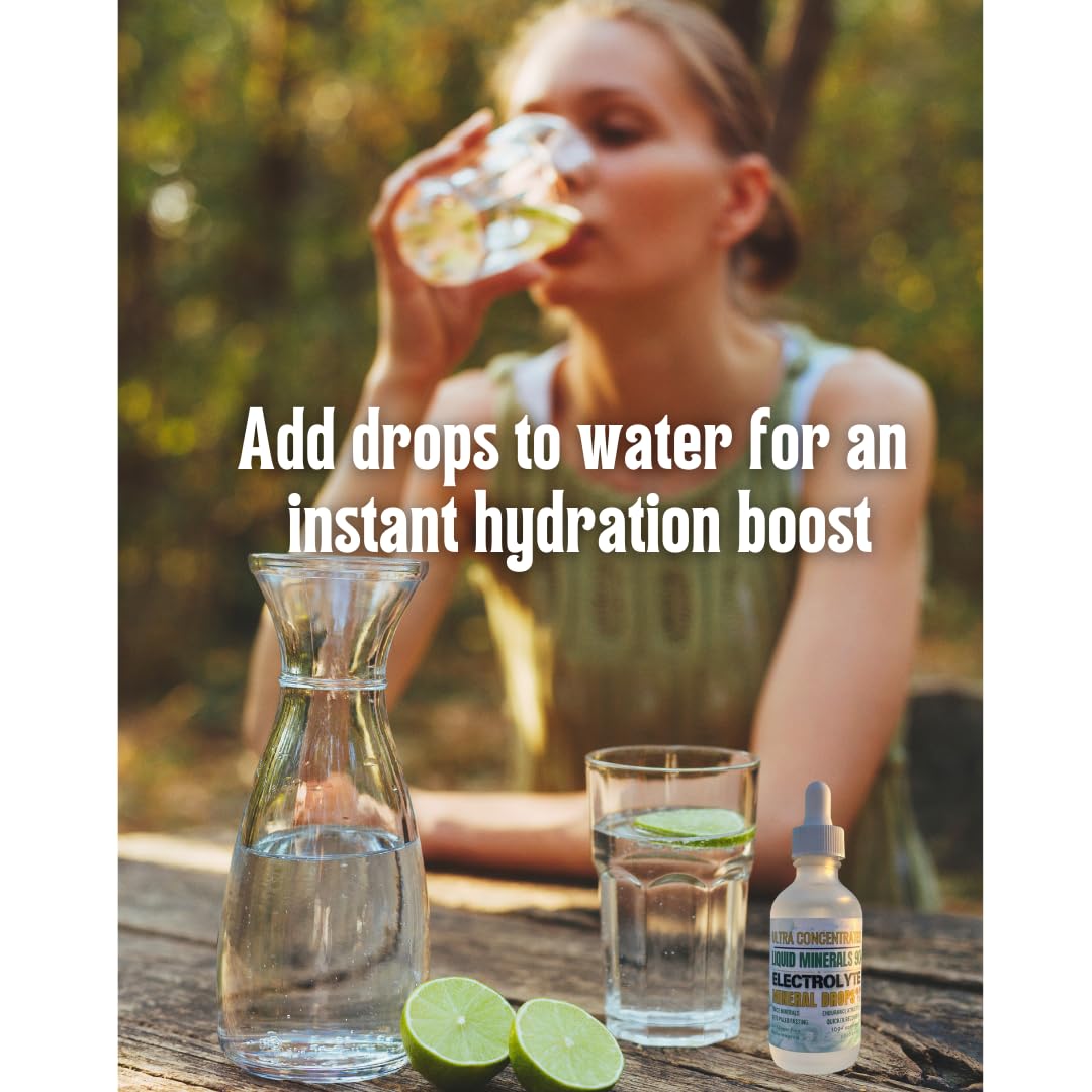 Baja Liquid Electrolytes | Ultra-Concentrated Drops (2 oz) -Natural Organic Non GMO | 100 Servings- Keto Vegan Paleo GLP 1- BAHA Minerals w- Magnesium Potassium (2oz Glass Dropper)