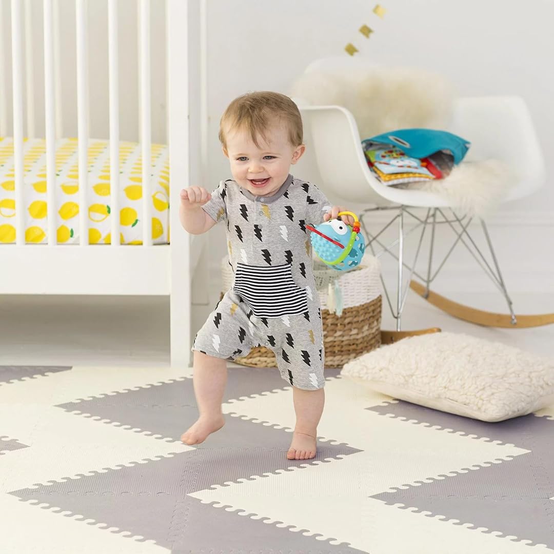 Soft Non-Toxic Baby Play Mat | Toddler Playmat | 72 Pcs 51.2 in x 64 in | Colorful Jigsaw Puzzle PlayMatFoam Floor Mats for Kids & Babies | EVA Foam Interlocking Tiles for Gym, Nursery, Playroom