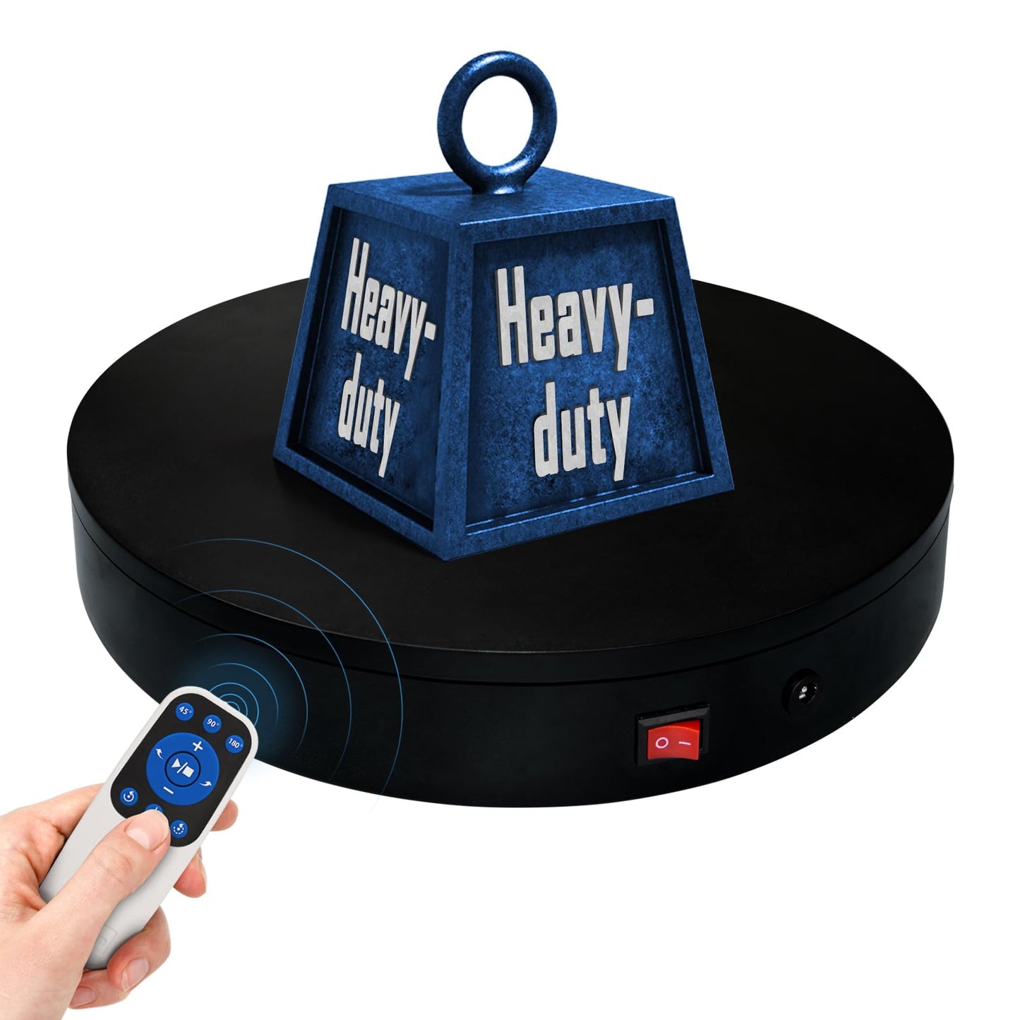 Remote Motorized Electric Turntable Rotating Display Stand Spinning Rotating Platform 360 Photography Turntable lazy susan base giratoria para for Photography,Display,3D Scaner(Load Range:40~100lbs)