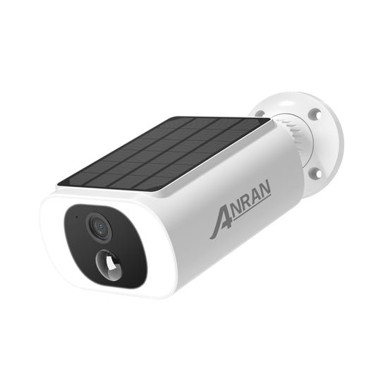 ANRAN 2K Solar Security Cameras Wireless Outdoor, 2.4Ghz WiFi Surveillance Outdoor Camera for Home Security with Embedded Solar Panel, Color Night Vision, 2-Way Talk, IP67 Waterproof, Work with Alexa