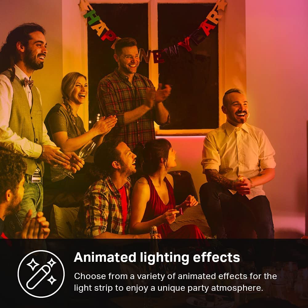 Kasa Smart LED Light Strip, 50 Color Zones RGBIC, 16.4ft Wi-Fi LED Strip Works w/ Alexa, Google Home & SmartThings, High Brightness, 16M Colors, PU Coating, Trimmable, 2 Yr Warranty (KL420L5)