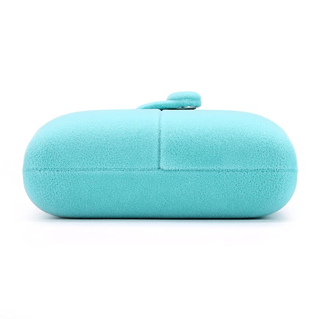 MDLUU Velvet Bracelet Gift Box, Bangle Holder Case, Jewelry Storage Displays for Birthday, Wedding, Valentine's Day, Anniversary (Cyan Blue)