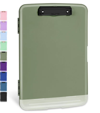 Sooez Clipboards with Storage, High Capacity Clip Boards 8.5x11 with Storage, Heavy Duty Nursing Clipboard Folder, Plastic Clipboard with Pen Holder for Women Teachers Work, School & Office Supplies