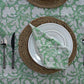 Ridhi Sage Green 100% Cotton Summer Fall Rectangle Tablecloth Hand Block Print Print Washable Reusable Table Cover Farmhouse Parties Buffet Dining Weddings Country French Easter Spring 70 x 118