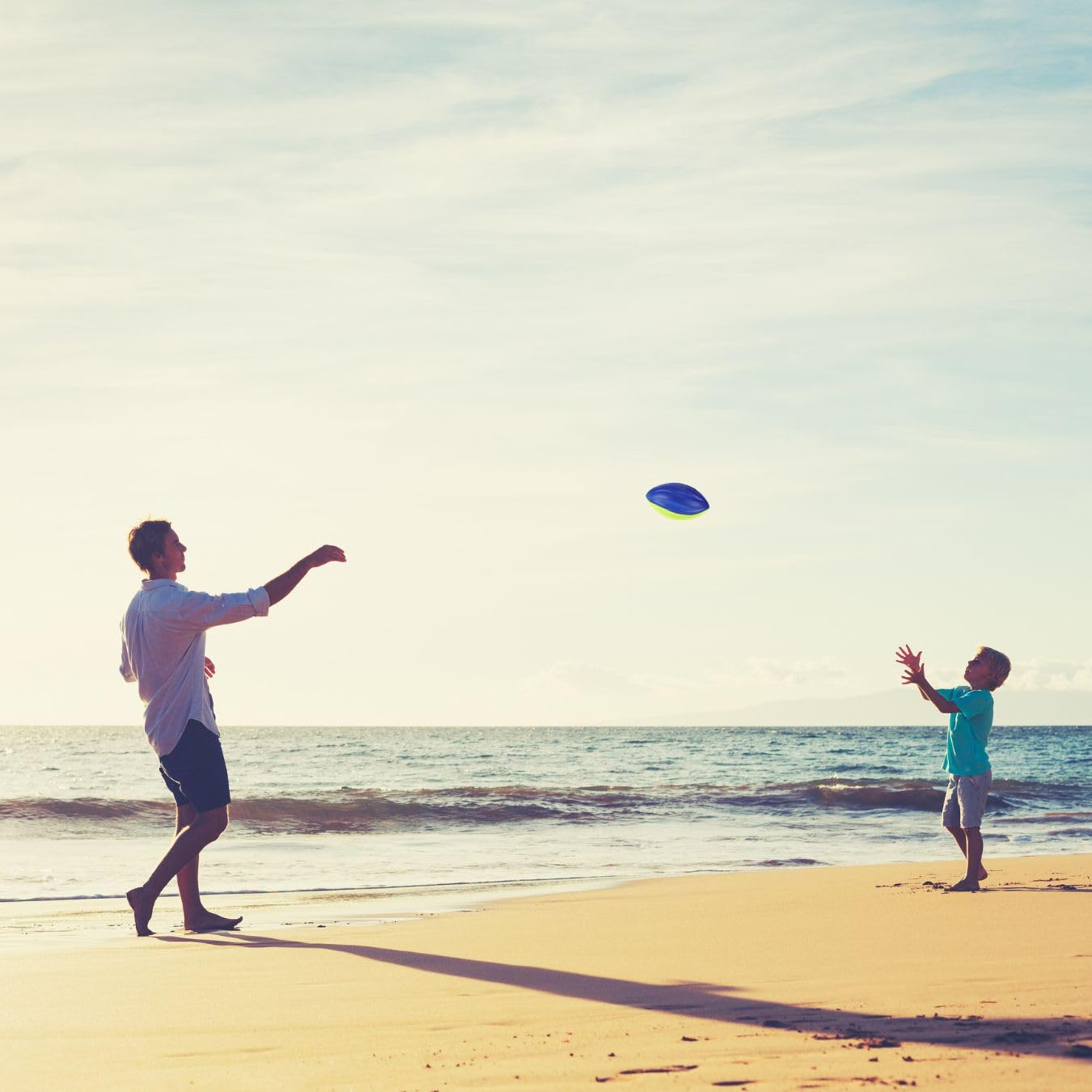 8.5" Foam Spiral Football PU Coated High Density Soft Balls, Set of 3, for Kids Sports Training Practice Indoor Outdoor Play