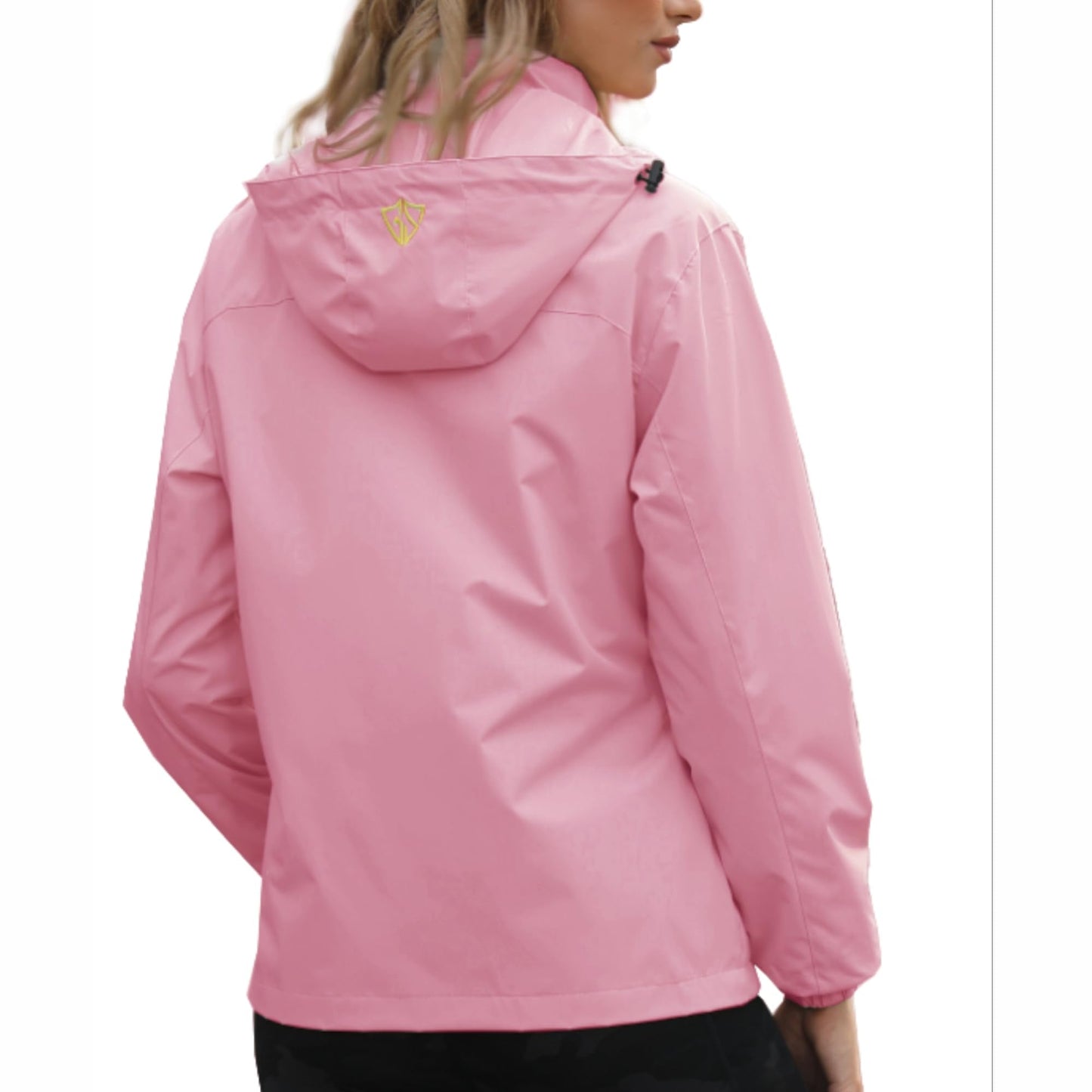 GIISAM Rain Jacket Womens Waterproof with Hood Ladies Foldable Travel Raincoat Ultra Light Rain Jacket for Woman