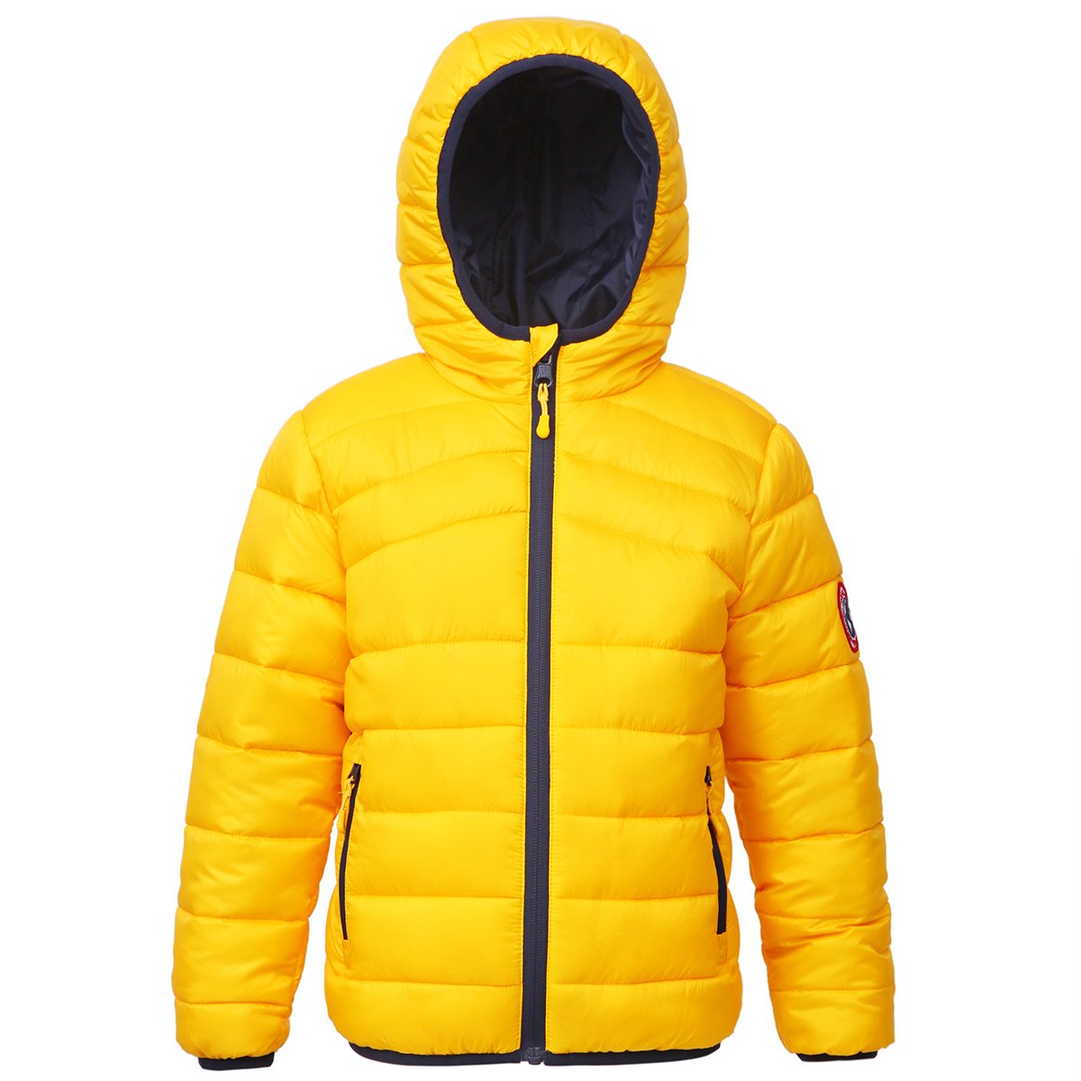 Rokka&Rolla Boys' Reversible Lightweight Puffer Jacket Hooded Water-Resistant Winter Coat