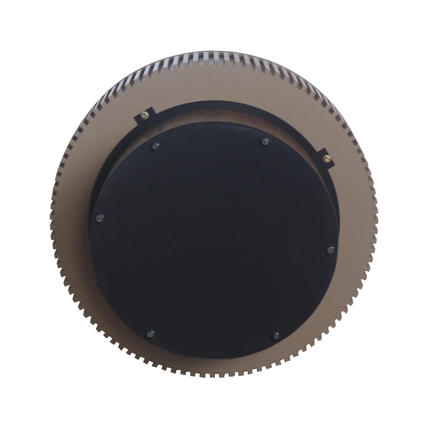 KIGFTSOD 31.5" Round Coffee Table with Hidden Storage, Solid Wood Drum Coffee Table Tea Table for Living Room, Bedroom, Apartment or Office, Walnut