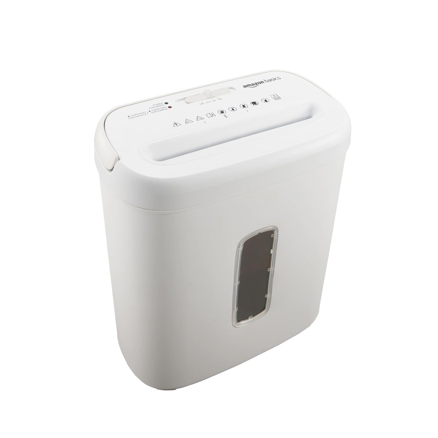 Amazon Basics 6 Sheet Cross Cut Paper and Credit Card Home Office Shredder with 3.8 Gallon Bin, Black