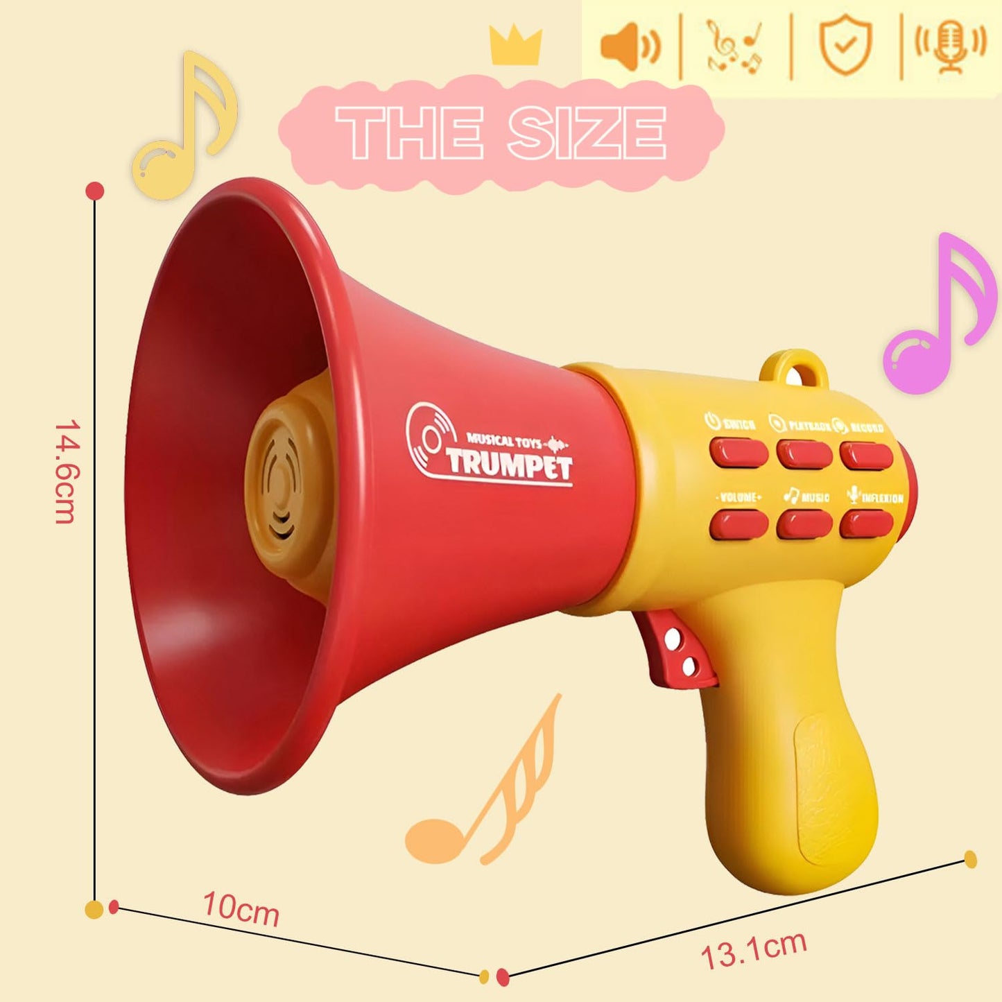 Voice Changer for Kids, Megaphone for Kids, Voice Changing Device Recorder for Boys & Girls Ages 3+ Years Old and Up Birthday Gifts Noisy Toys Kids Voice Changer Toy for Boys and Girls