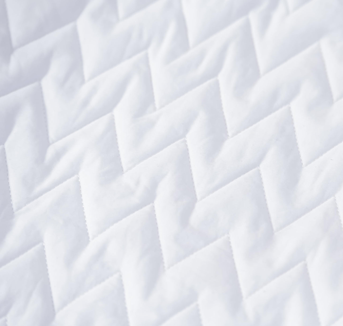 CASADEX 250TC Quilted Cotton Bed Pillow Cover – Adjustable Band, Breathable & Hypoallergenic Pillow Protector – Fits Standard, Queen, Memory Foam & Contour Pillows – No Zipper – White/Dark Gray