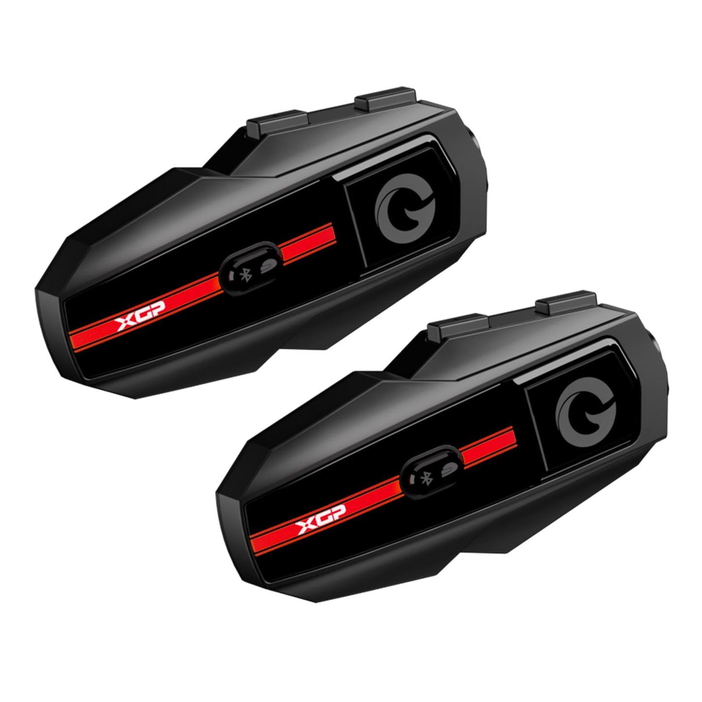 XGP Motorcycle Bluetooth Headset V5.2 with Music Sharing, 2-Way Motorcycle Helmet Bluetooth with IP67 Waterproof, Motorcycle Communication Systems with Hi-FI Speakers for ATV/Snowmobile/Ski, 2 Pack
