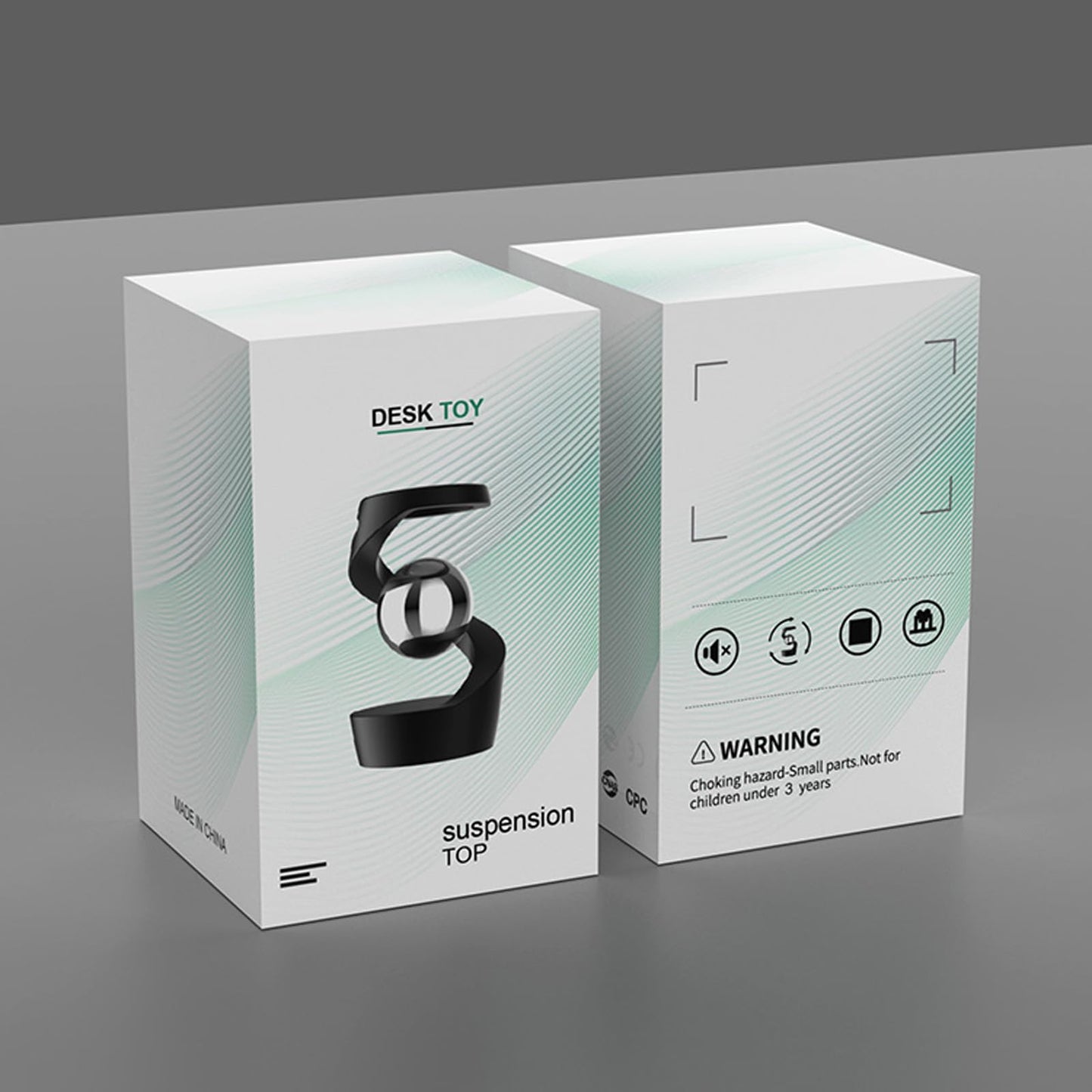 Fidget Toys Adult, Gravity Defying Kinetic Desk Toy, Metal ADHD Silent Fidget Toy Spinner, Balance Desk Toys for Office for Adults, Party Favors, Birthday (Gray-Rose Gold Ball)