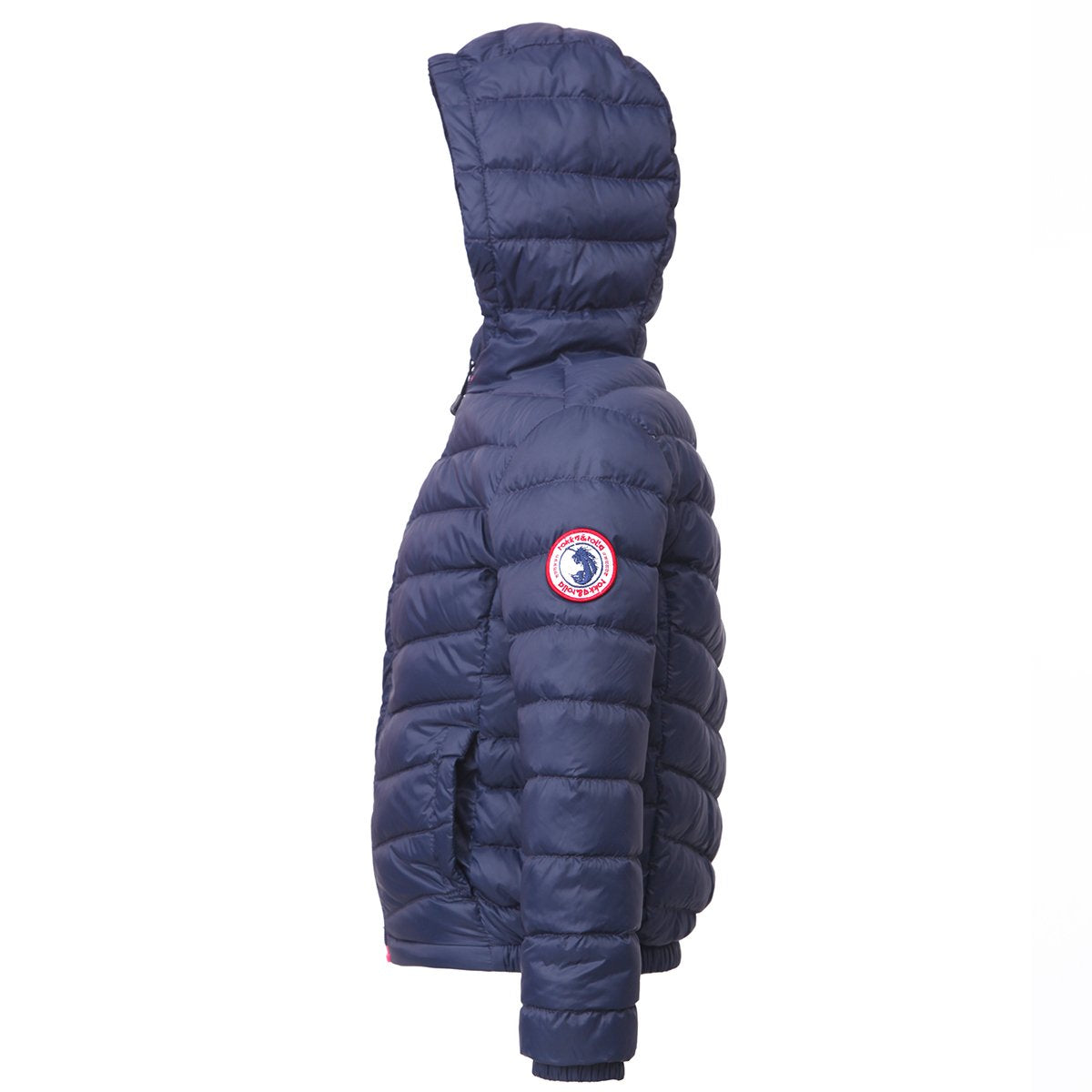 Rokka&Rolla Girls' Ultra Lightweight Hooded Packable Puffer Down Jacket,Dark Navy,S (6/7)