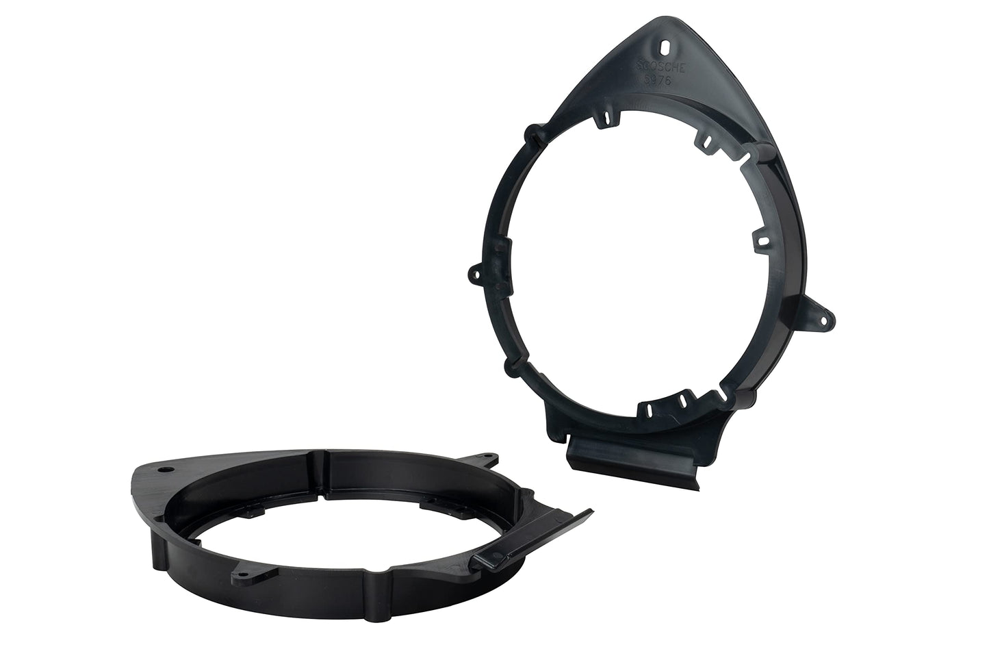 Scosche SAGMHR634 6.5”-6.75” Speaker Adapters Compatible with Select 2005-20 GM Vehicles - 6 1/2" to 6 3/4" Adapter Spacer for Car Door Speakers - Sold in Pairs - See Fit Guide in Image for Vehicles