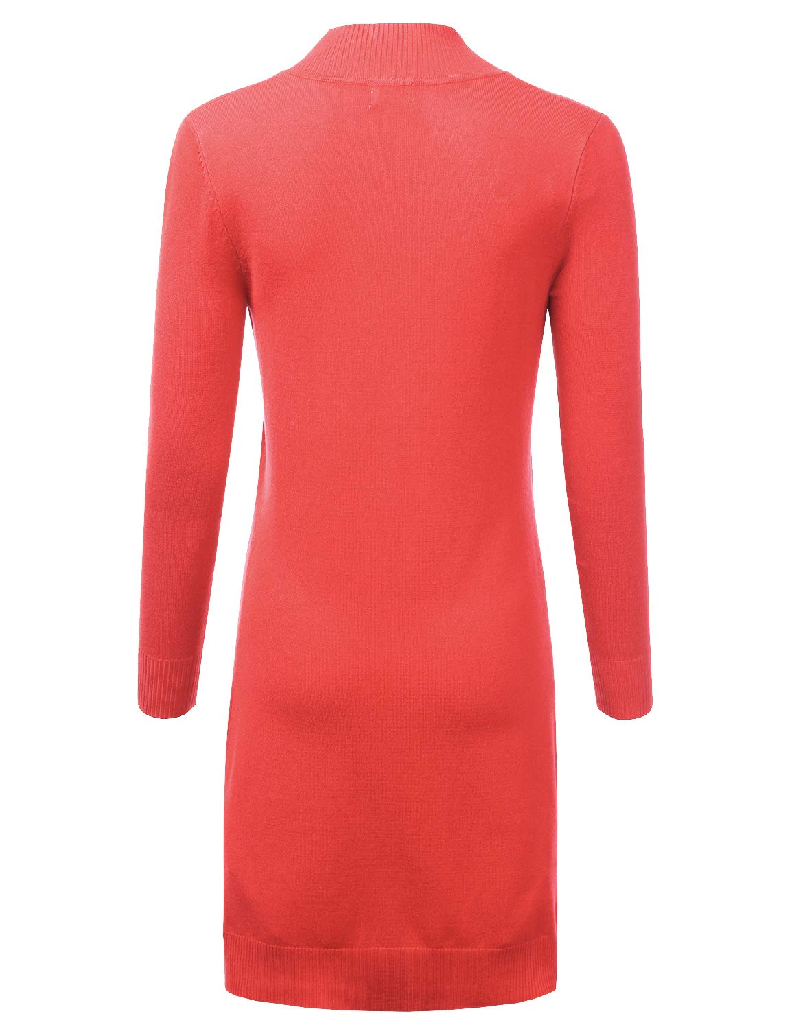 JJ Perfection Womens Casual Long Knit Cardigan Long Sleeve with Pockets Lightweight Open Front Sweater Jacket with Plus Size