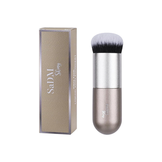 Kabuki Makeup Brush - Blender Brush for Powder, Cream, Liquid Foundation, Sunscreen, Blush Blending & Bronzer - Professional Make Up Brush - Full Face Makeup Brush - Vegan & Cruelty Free