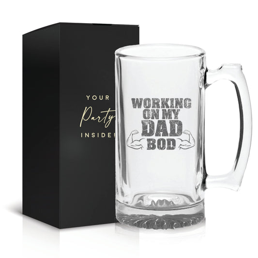 Your Dream Party Shop To Dad From the Reasons You Drink Beer Glass Mug 16 Oz - Funny Gifts for Dad, Birthday Gift for Dads, Novelty Drinkware for Papa, Humorous Glass for Fathers Day