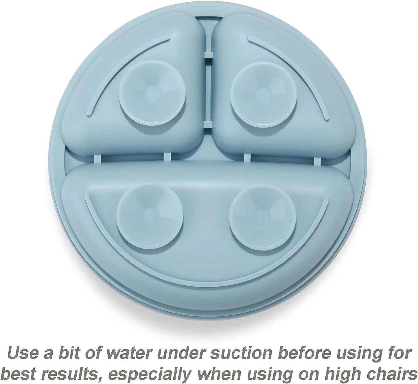 PandaEar Silicone Baby Feeding Set | 11PCS Baby Led Weaning Supplies Self Feeding Utensils | Divided Suction Plate Bowl Bibs Sippy Cup with Baby Food Pouch Snack Container Spoons Forks, Blue