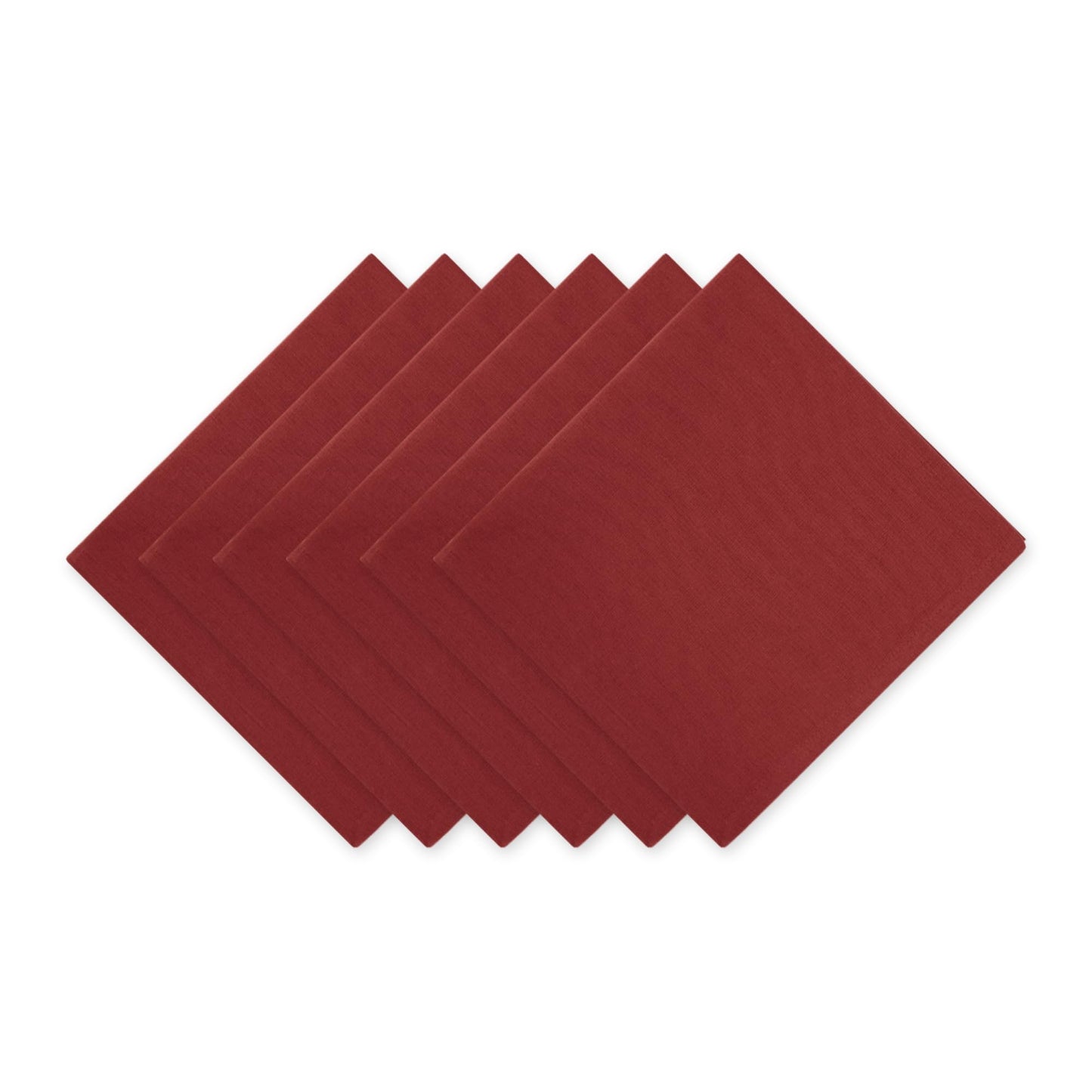 DII Solid Pastel Napkin Set Cotton, Machine Washable, 20x20 Inch, Mushroom, 6 Count