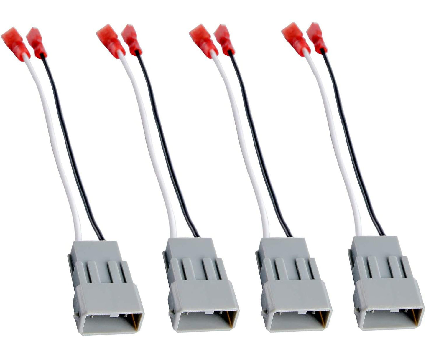 HSTECH 72-7800 2 Pairs (4 Pack) Car Speaker Connector Harnesses for with 1990-Up Honda and Acura Vehicles